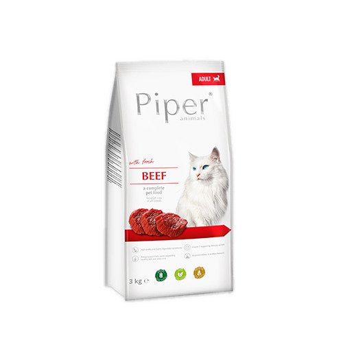 Katten droogvoer Piper Animals met rundvlees 3 kg Ares Animal